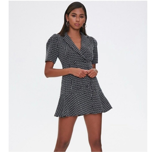 Tweed Blazer Flounce Dress - Picture 2 of 15